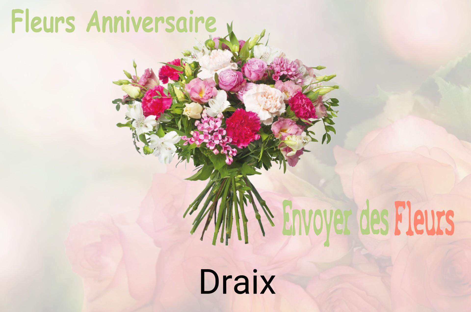 Bouquet de fleurs d’anniversaire livré à Draix